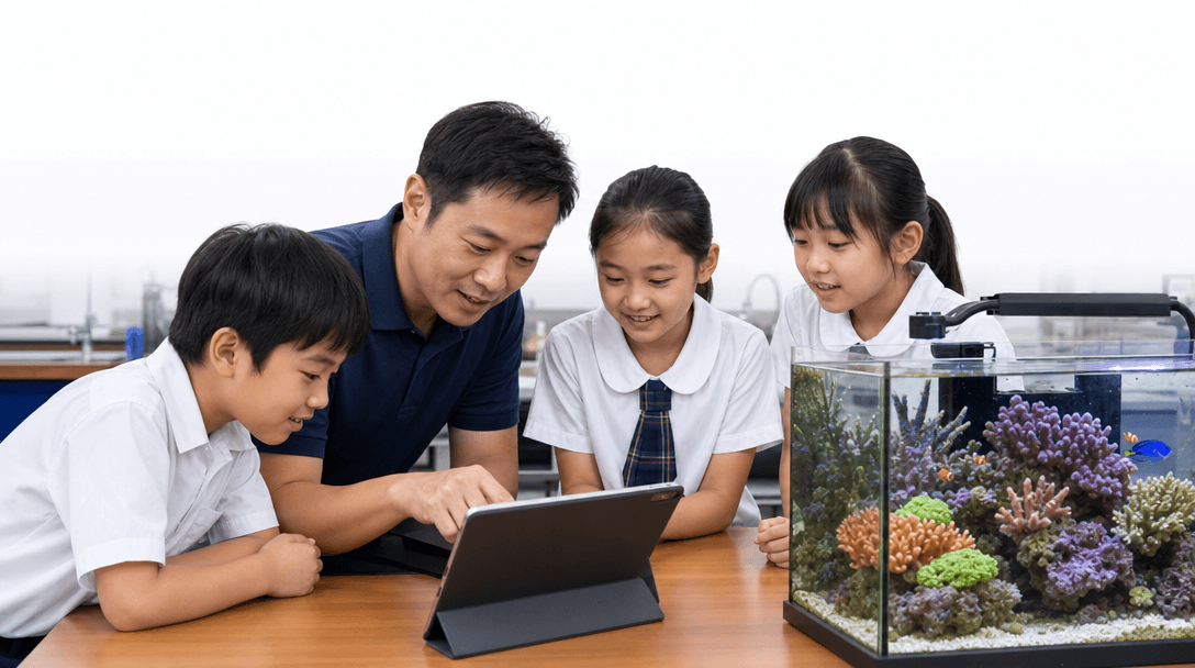 School coral education activity